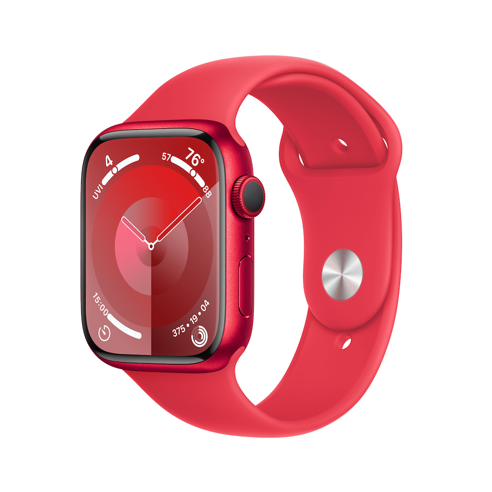 Apple Watch Series 9 GPS 45mm (PRODUCT)RED Aluminium Case with (PRODUCT)RED Sport Band