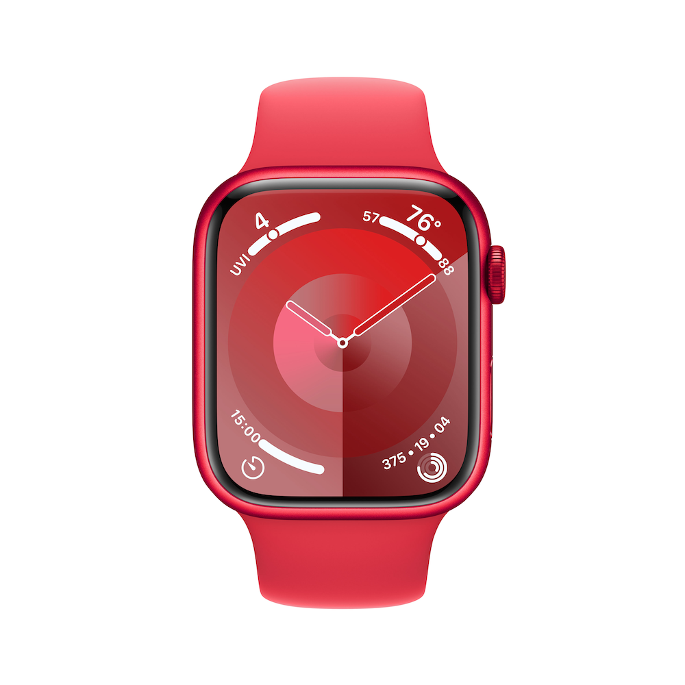 Apple Watch Series 9 GPS 45mm (PRODUCT)RED Aluminium Case with (PRODUCT)RED Sport Band