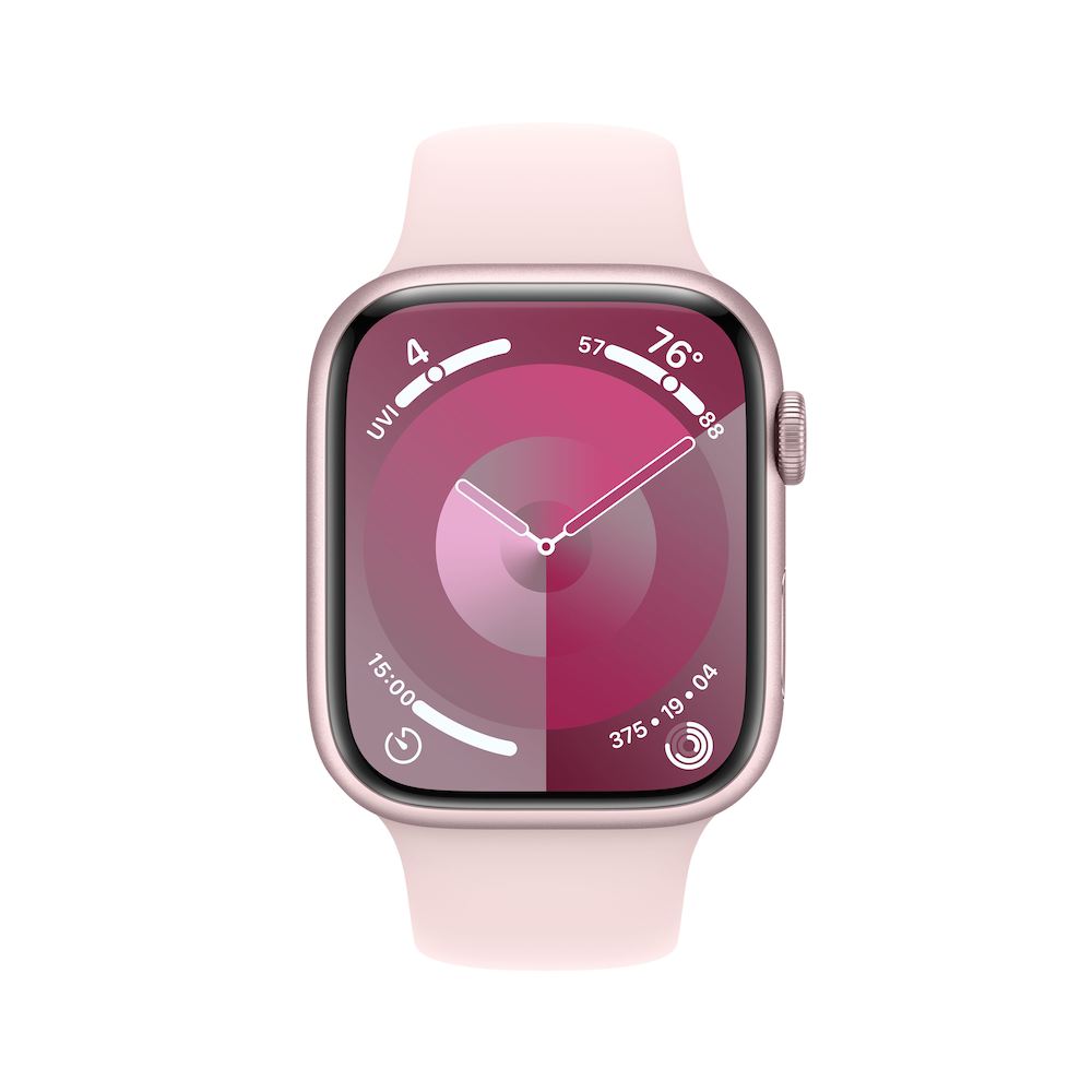 Apple Watch Series 9 GPS 45mm Pink Aluminium Case with Light Pink Sport BandMR9G3QA/A