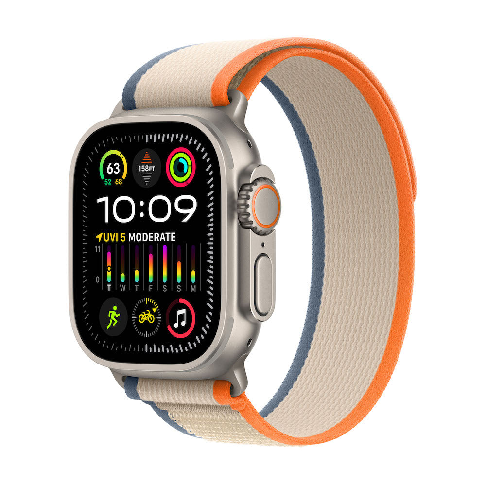 Apple Watch Ultra 2 Titanium Case with Trail Loop - Orange/Beige