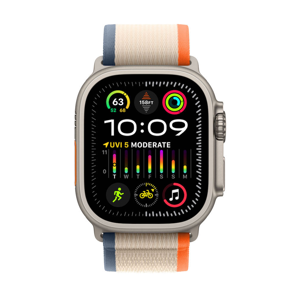 Apple Watch Ultra 2 Titanium Case with Trail Loop - Orange/Beige