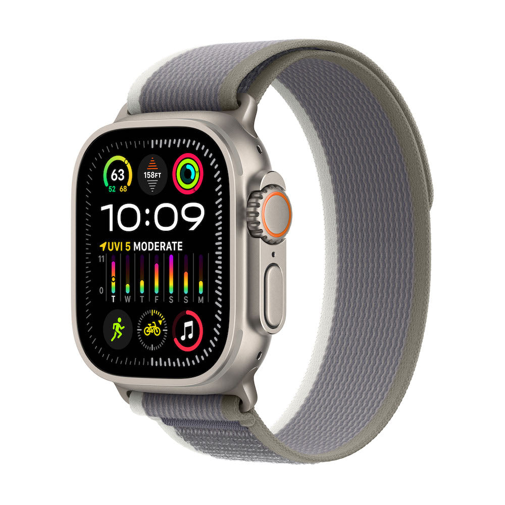 Apple Watch Ultra 2 Titanium Case with Trail Loop - Green/Grey