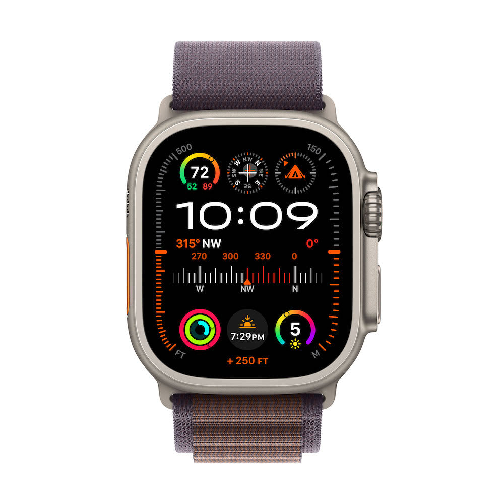 Apple Watch Ultra 2 Titanium Case with Alpine Loop - Indigo