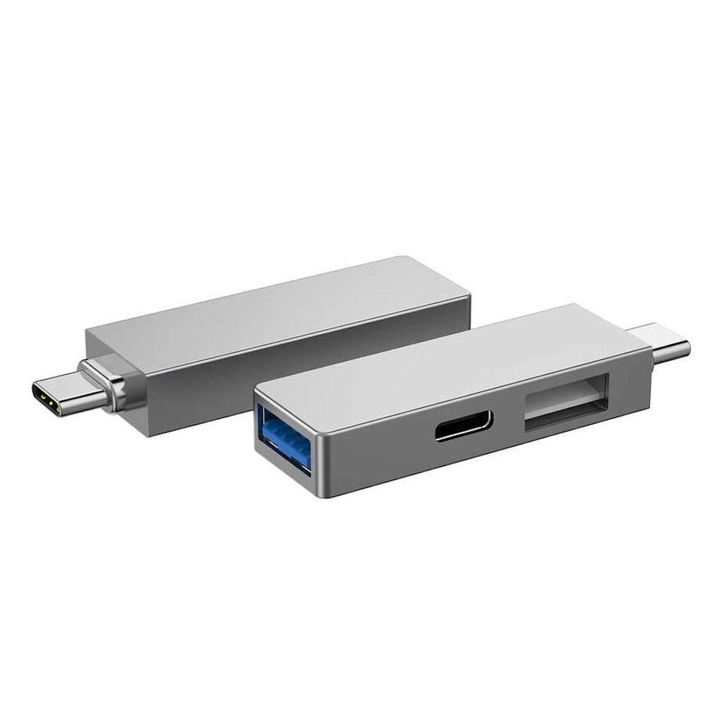 Wiwu T02 Pro 3-in-1 USB-C Adapter