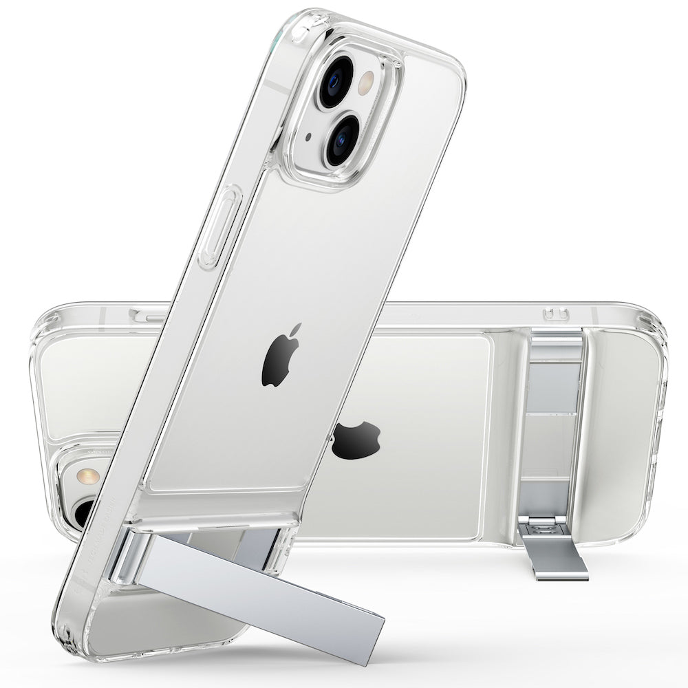 ESR iPhone 14 Plus Metal Kickstand Case - Clear